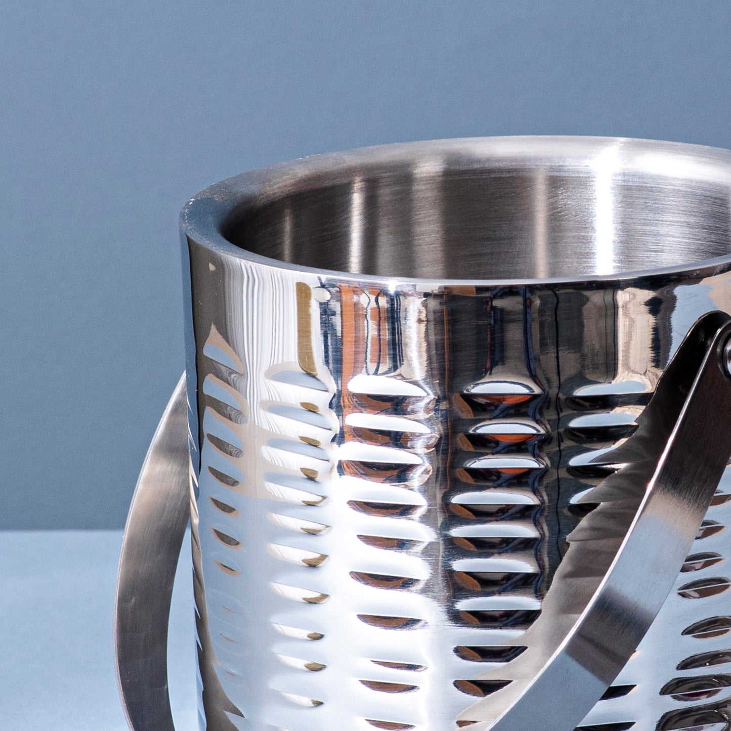 Exquisite Silver Ice Bucket Double walled for Entertaining