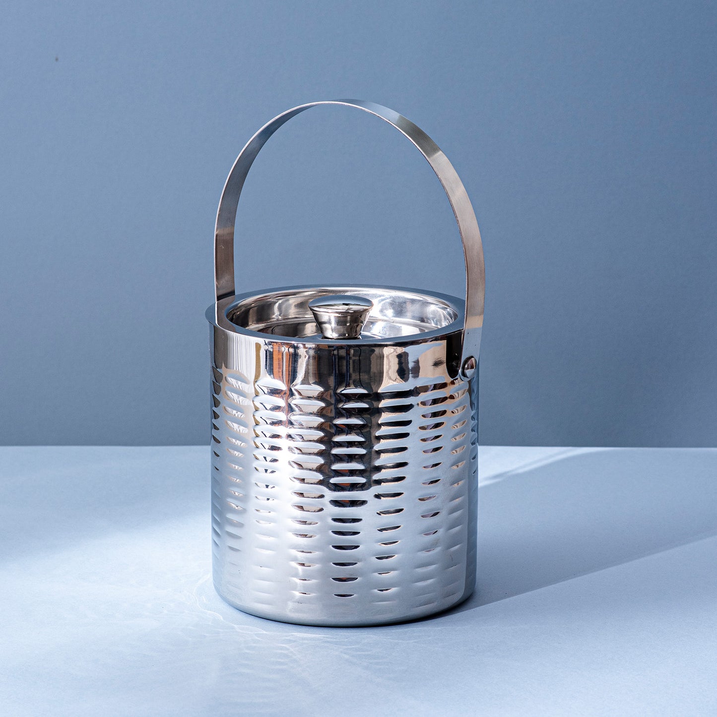 Exquisite Silver Ice Bucket Double walled for Entertaining