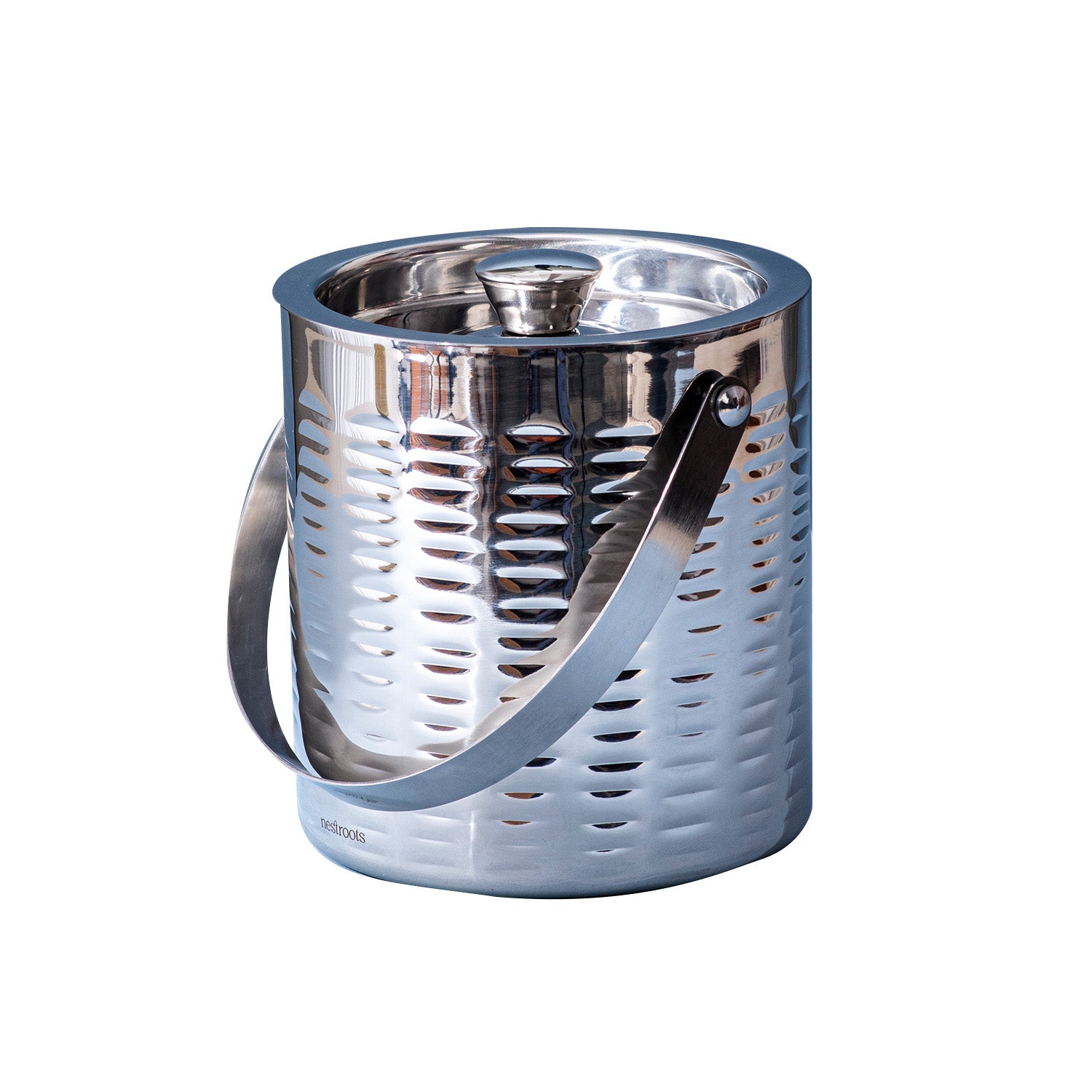 Exquisite Silver Ice Bucket Double walled for Entertaining