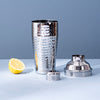 Stylish Silver Hammered Bar Shaker