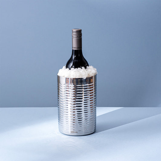 Exquisite Silver Wine Cooler/Chiller Double walled for Entertaining