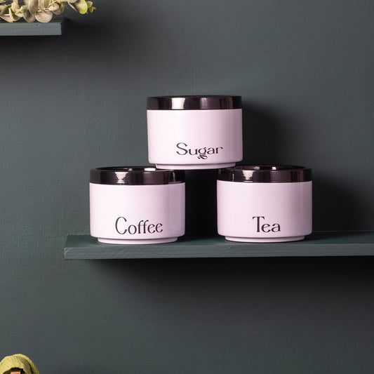 Sleek Canister & Jars Set of 3 for Storage