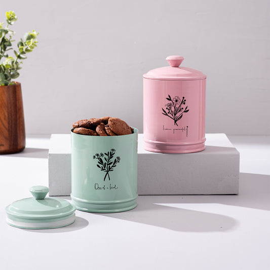 Charming Floral Jar & Canister Set Duo