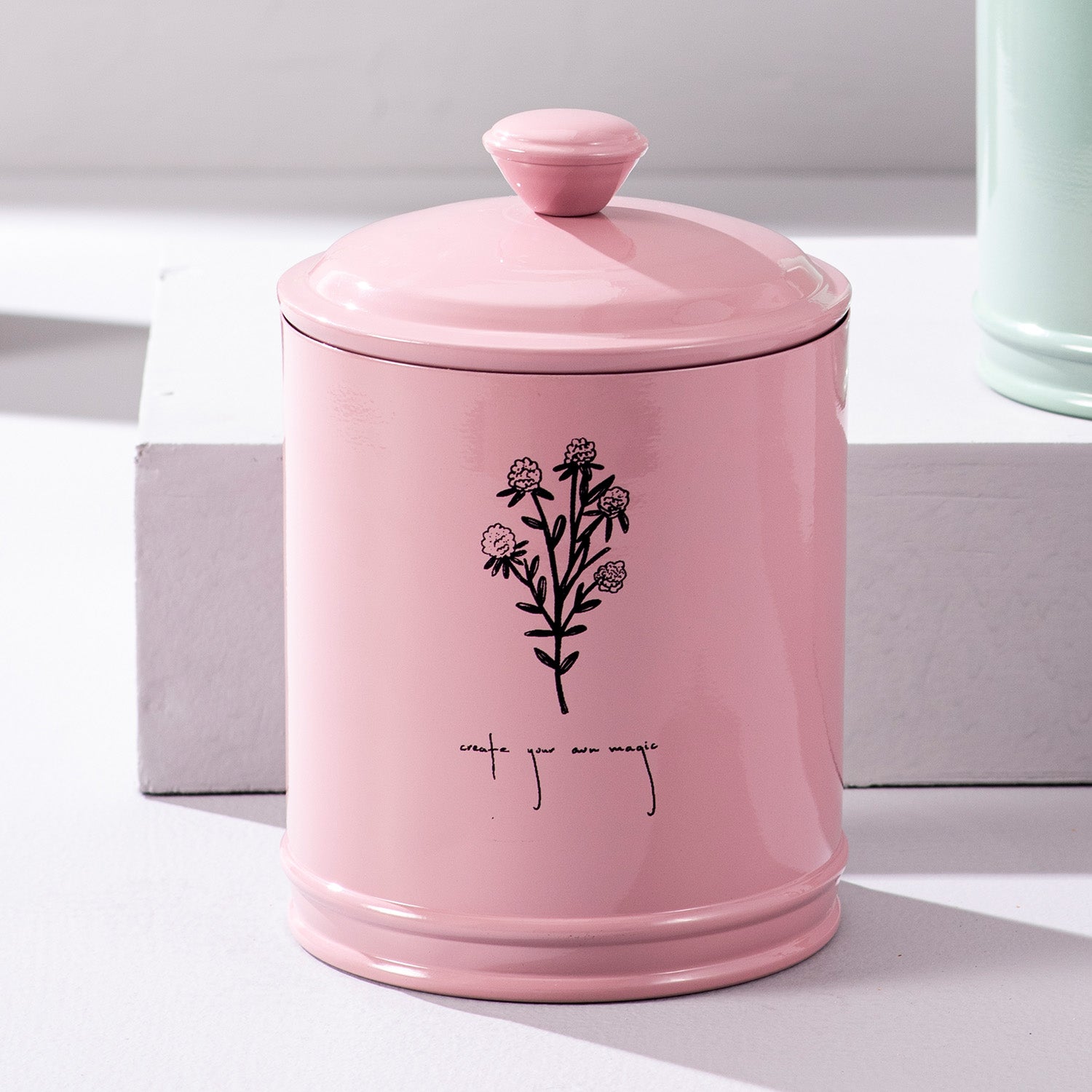 Inspiring Quotes Floral Jar & Canister Set Duo