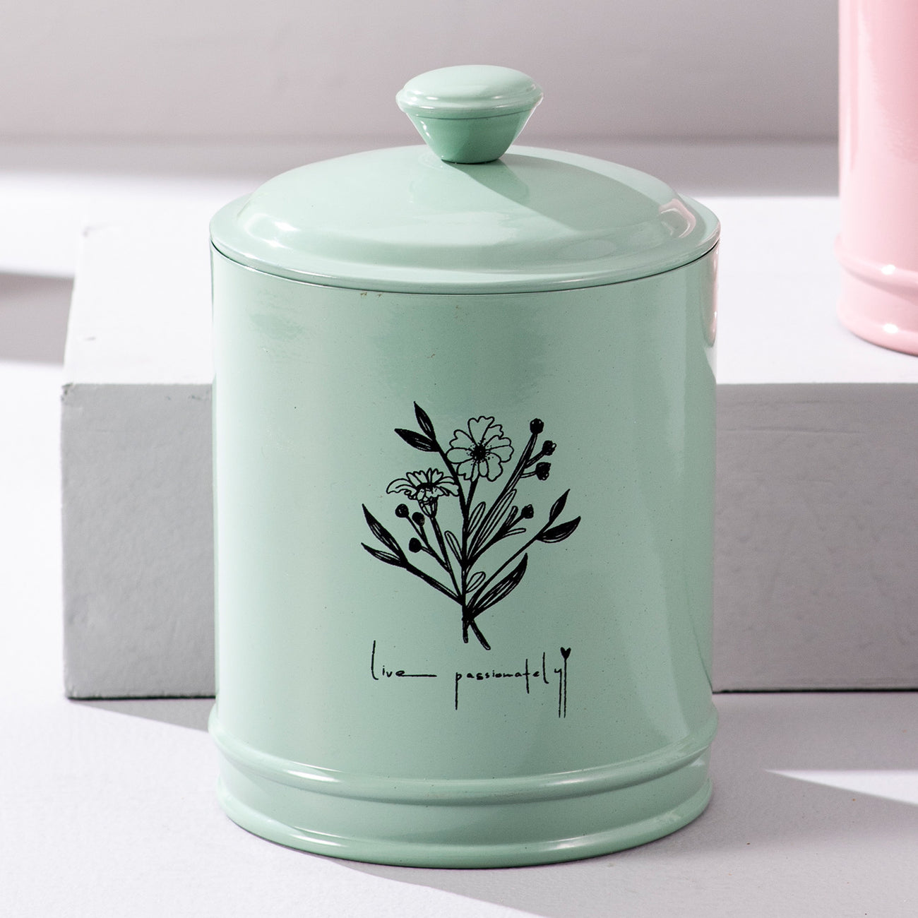 Printed Floral Jar & Canister Set Duo