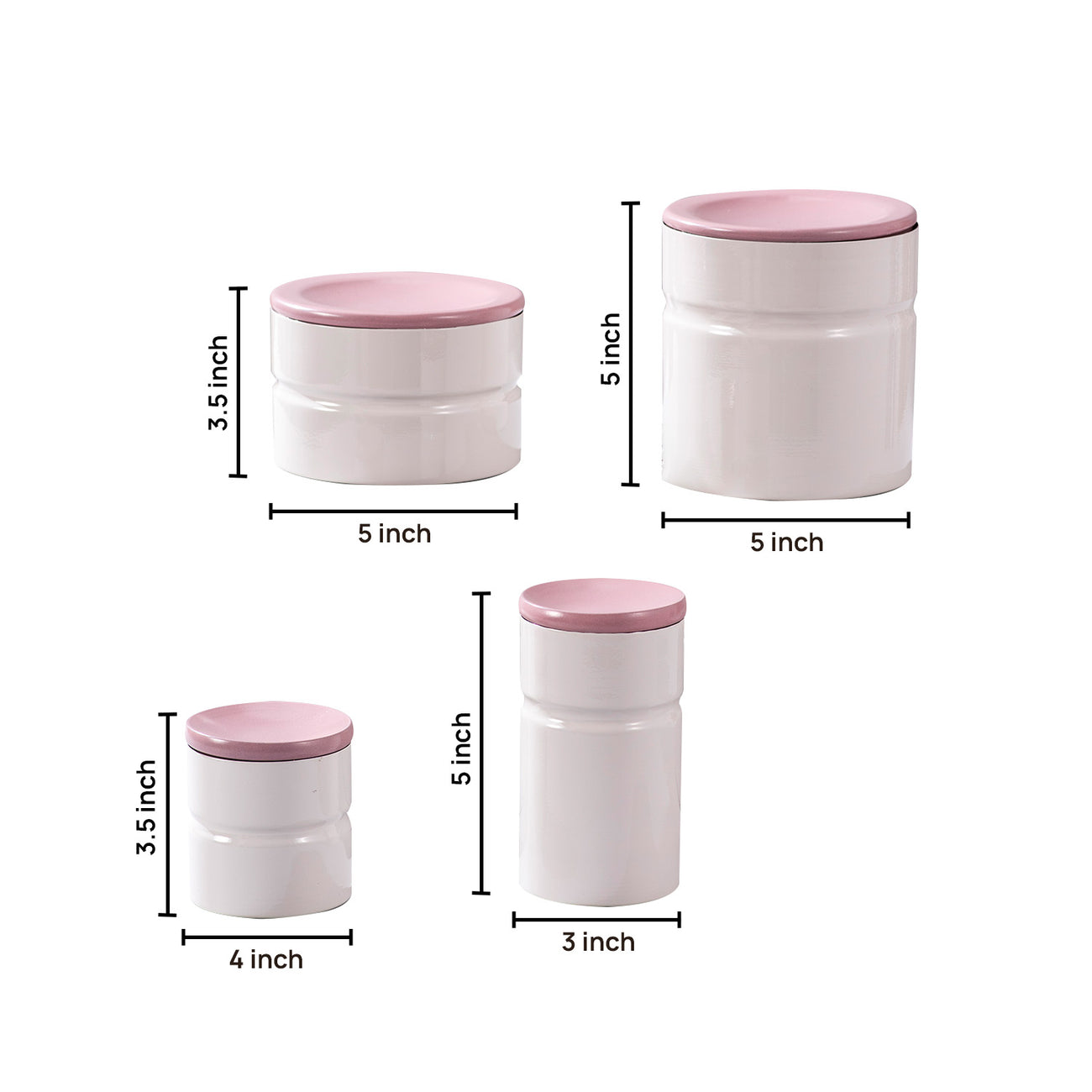 Elegant Storage Canister & Jars Set of 4