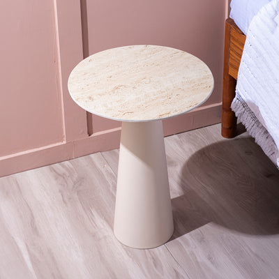 Contemporary Ivory Charm Side Table