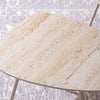 Timeless Travertine Side Table Set of 2