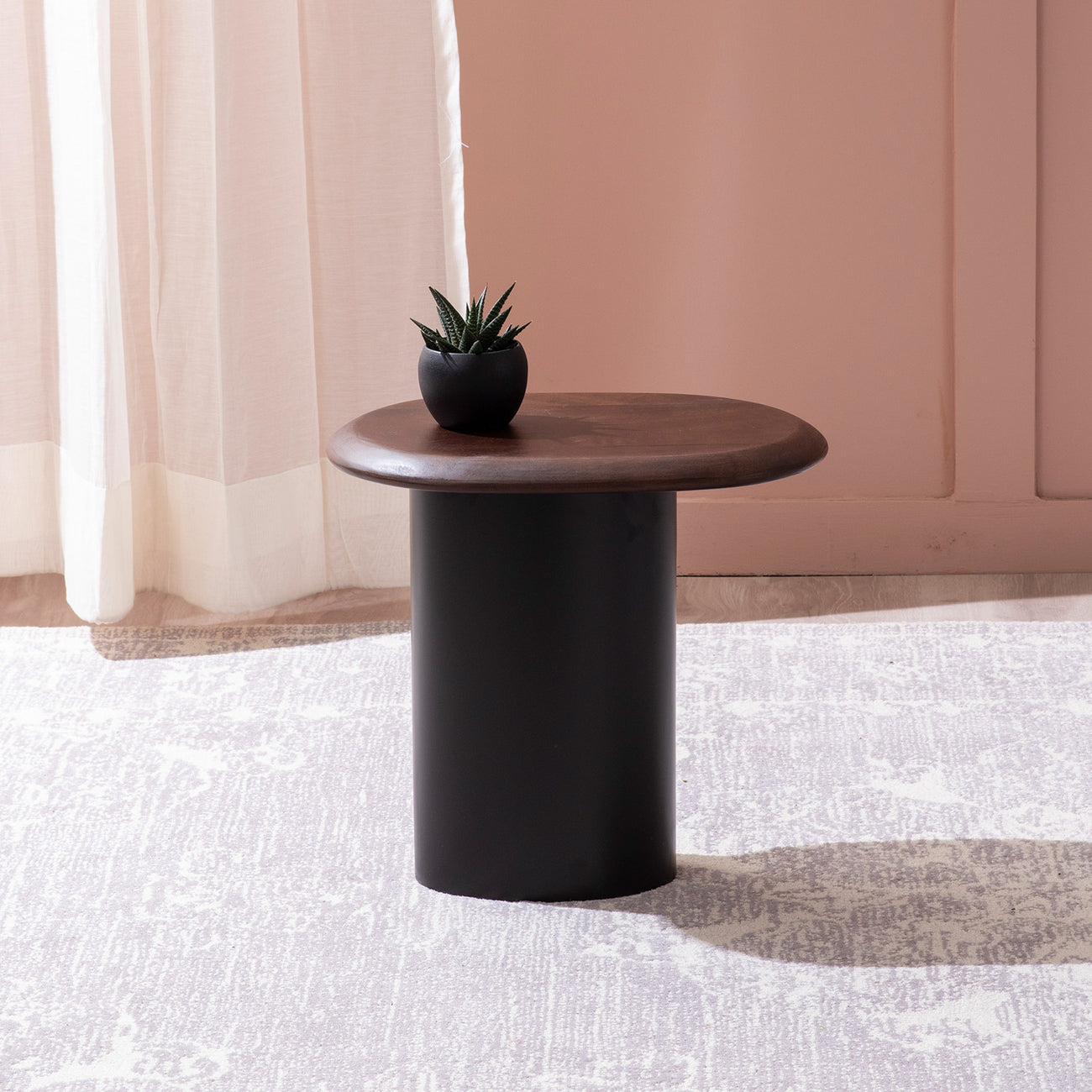 Stylish Two-Tone Side Table