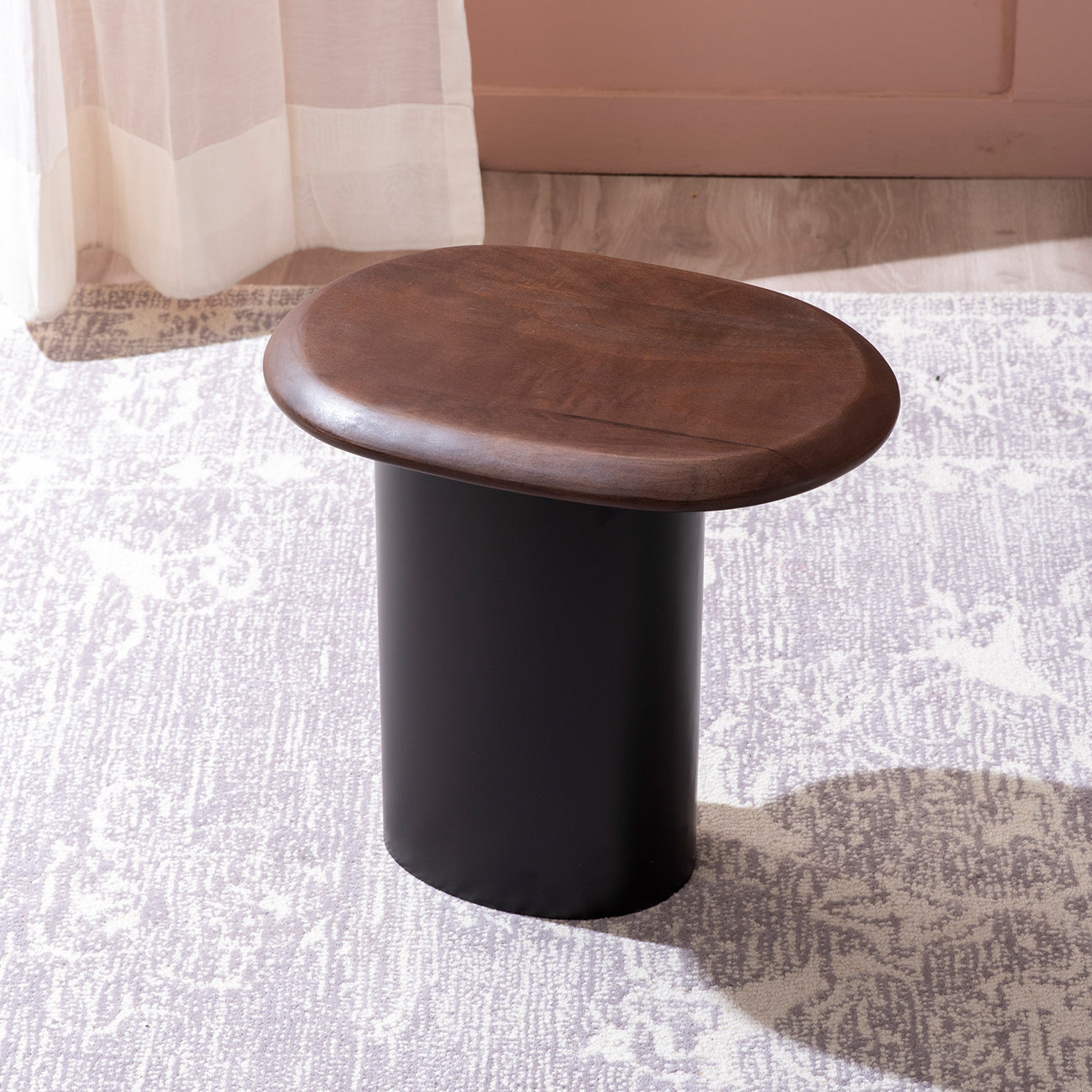 Stylish Two-Tone Side Table