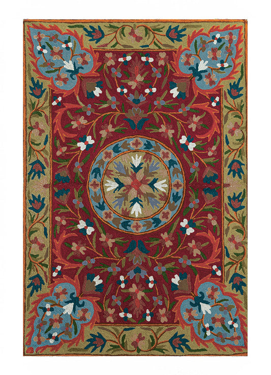 Diwan-e-Khas Classic Edge Kashmiri Rug