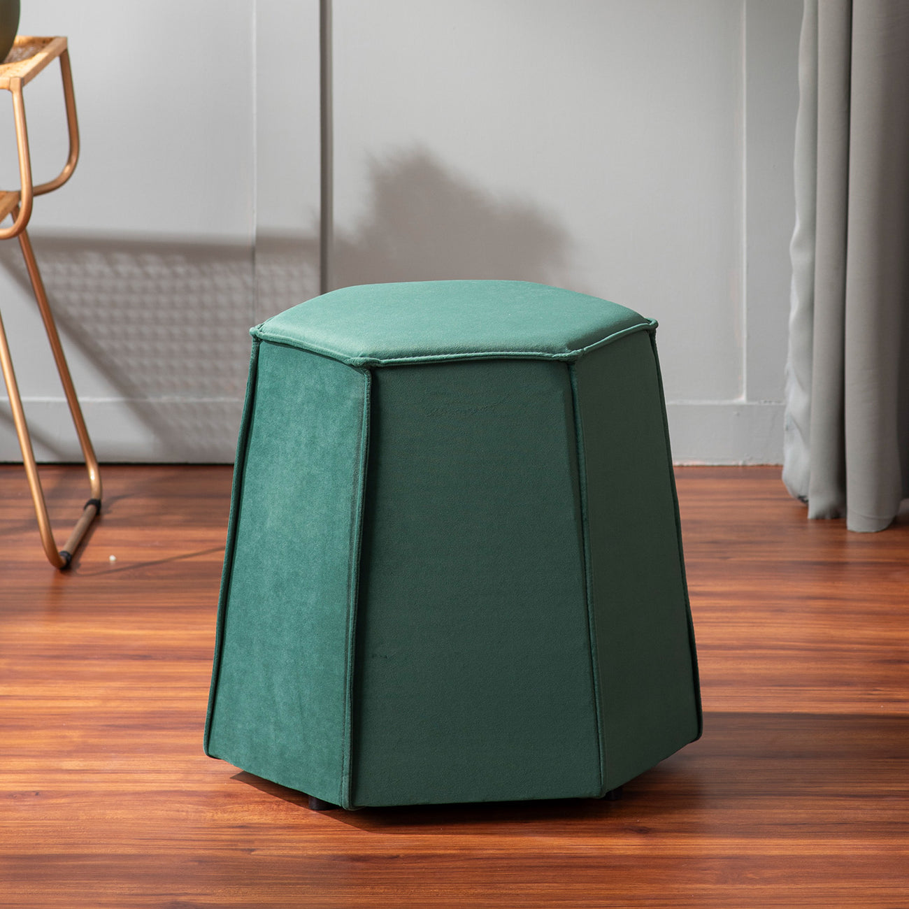 Prism Green Pouf Ottoman