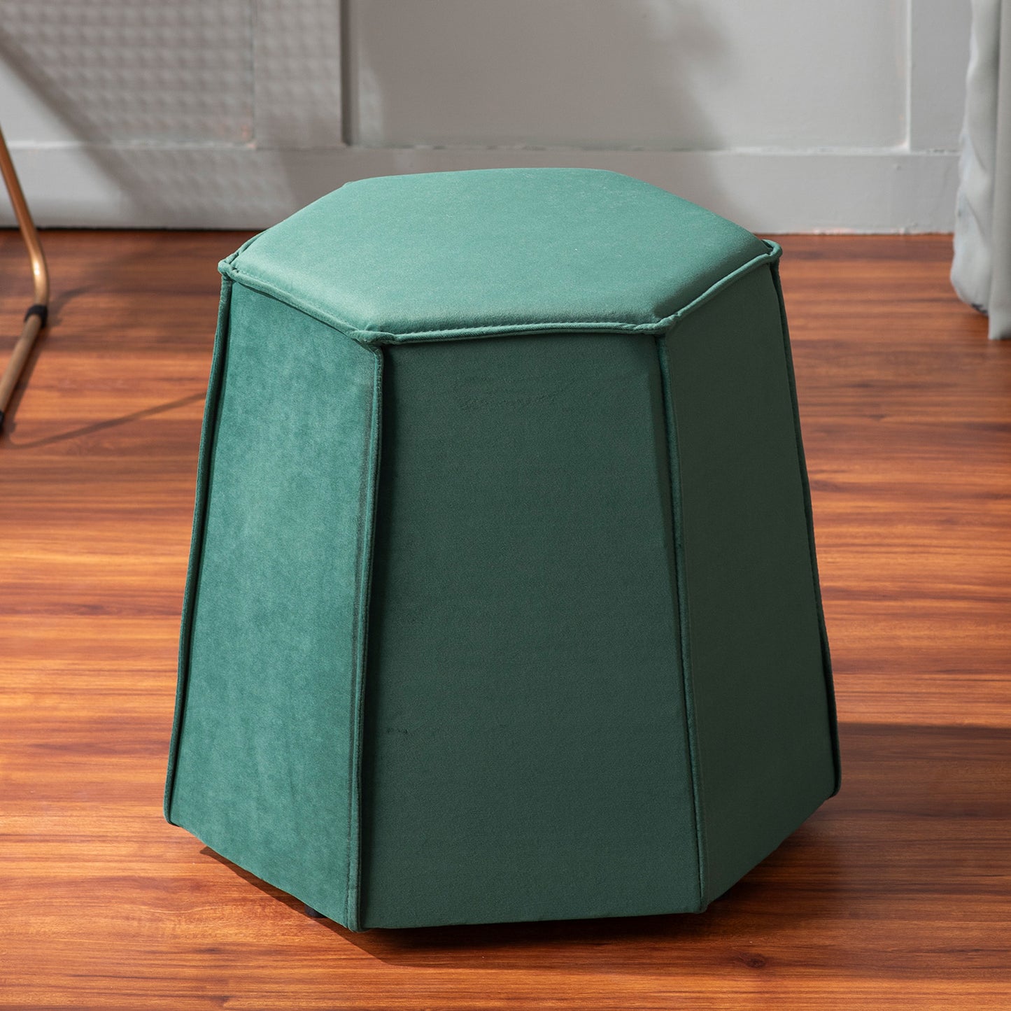 Prism Green Pouf Ottoman Set Of 2