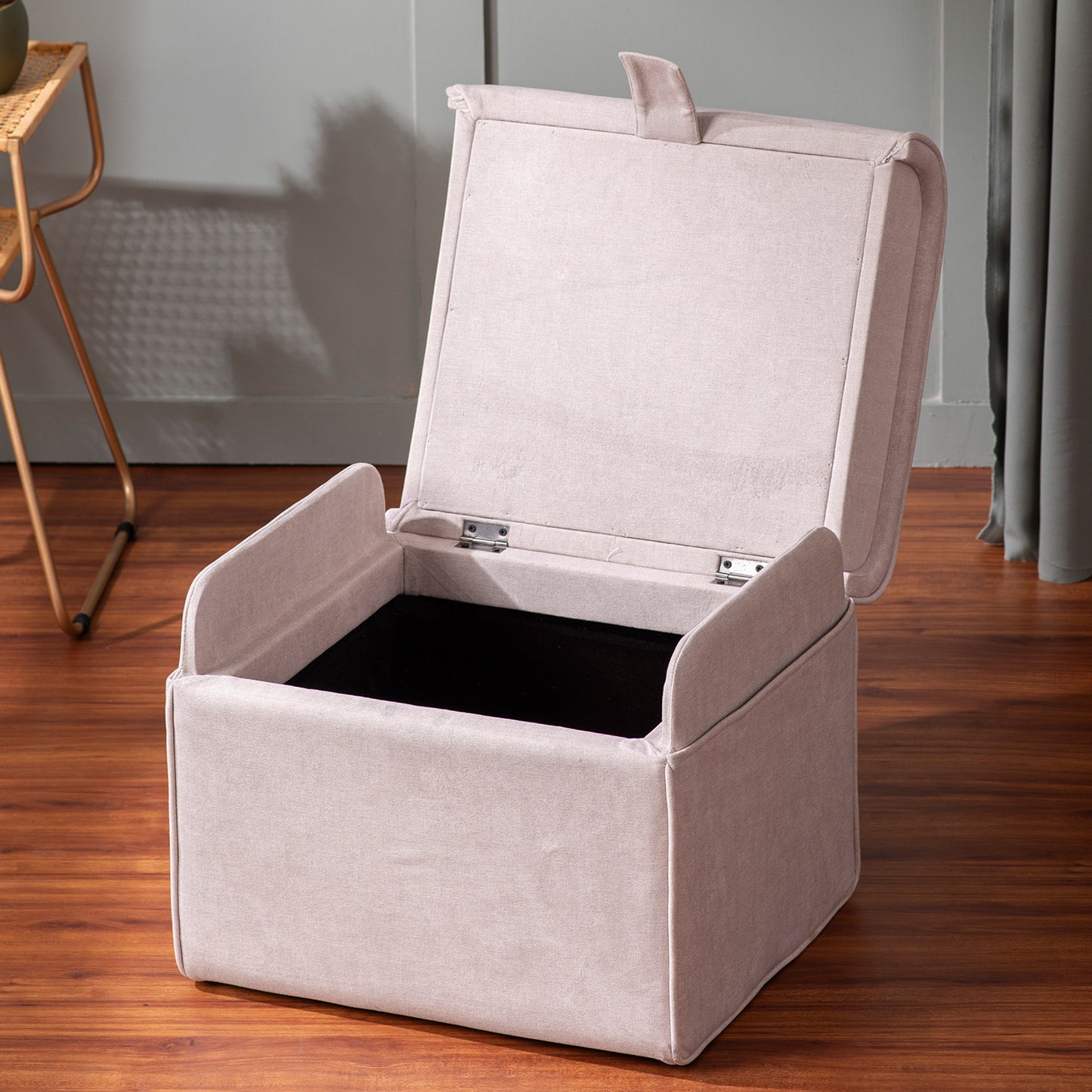 Depot Collection Beige Storage Ottoman