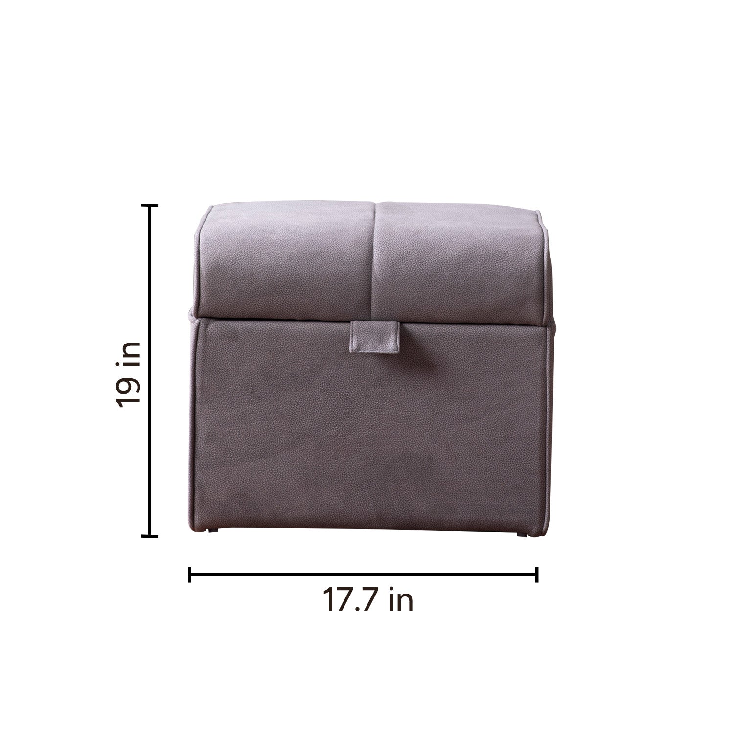 Depot Collection Grey Storage Ottoman