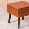 Axel Faux Leather Tufted Wooden Stool for sitting