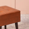 Axel Faux Leather Tufted Wooden Stool for sitting