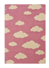 Playful Pink Cloud Pattern Rug