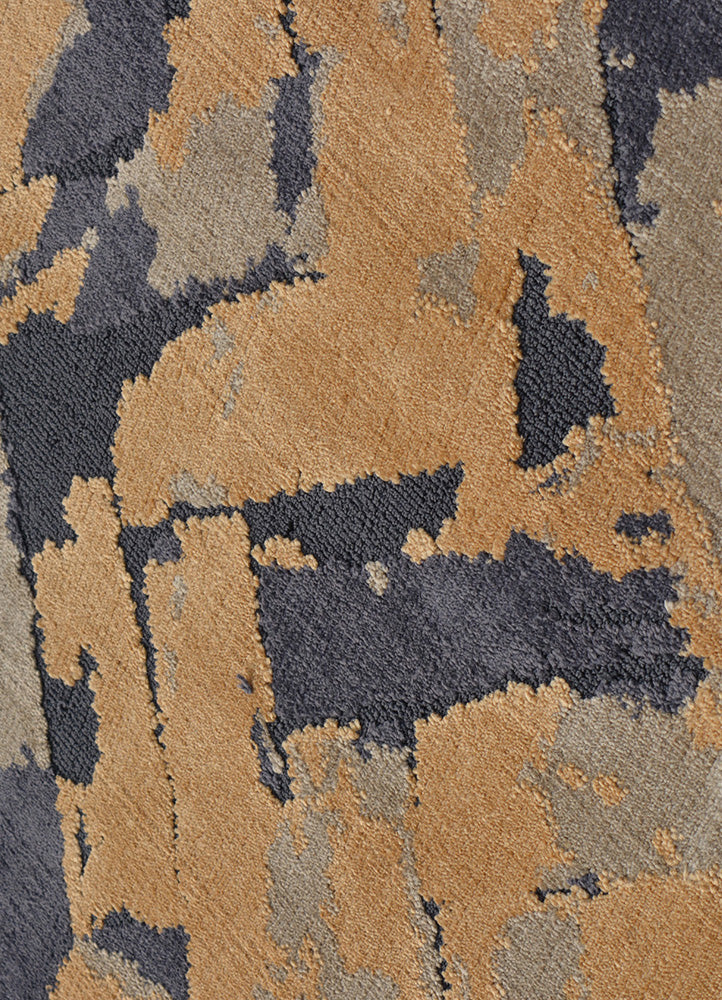 Abstract Blue and Gray Rug