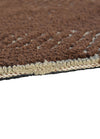 Elegant Brown Woven Pattern Rug