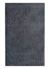 Elegant Black Geometric Pattern Rug