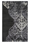 Ornate Grey and Black Rug