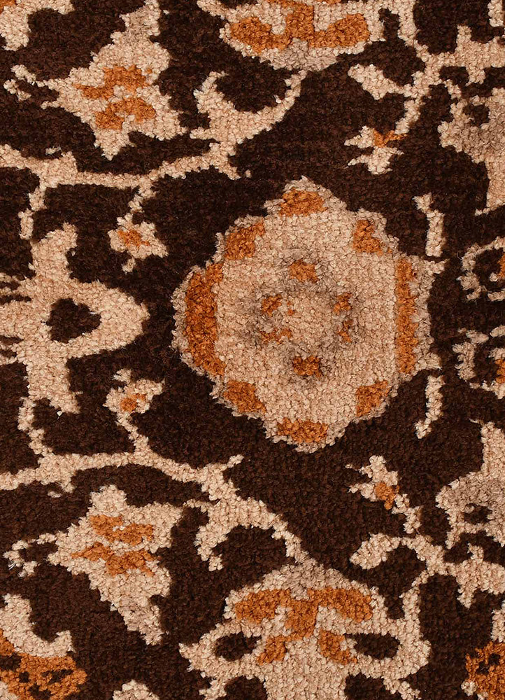 Elegant Brown and Beige Rug