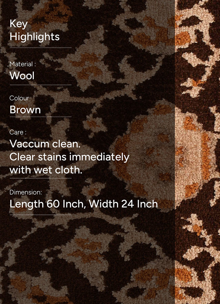 Elegant Brown and Beige Rug