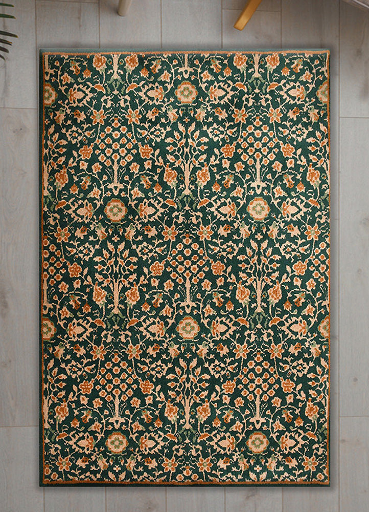 Elegant Red and Green Rug