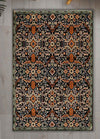 Elegant Black and Orange Rug