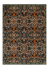 Elegant Black and Orange Rug