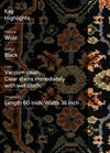 Elegant Black and Orange Rug