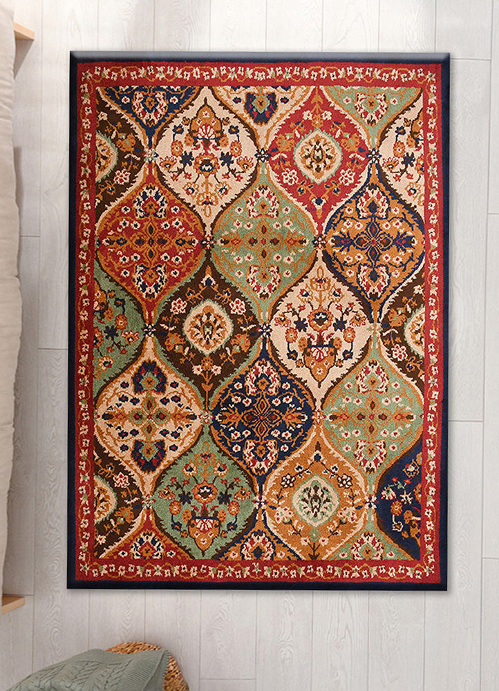 Exquisite Multi-Colored Ornate Rug