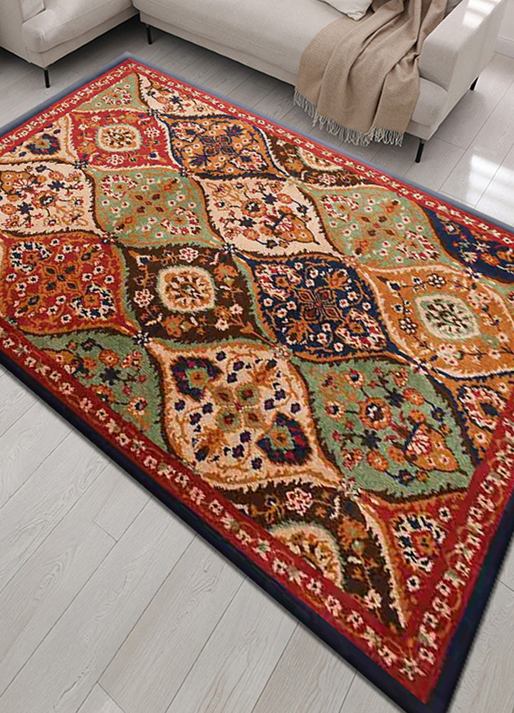 Exquisite Multi-Colored Ornate Rug