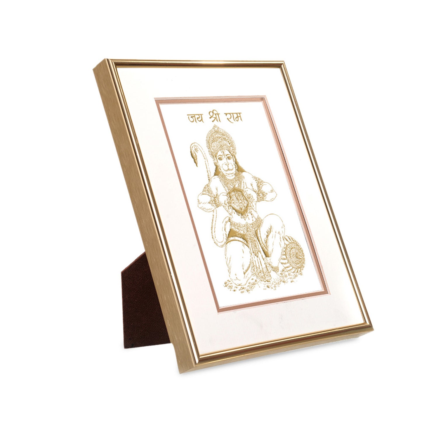 Golden Hanuman Frame: Strength And Prosperity