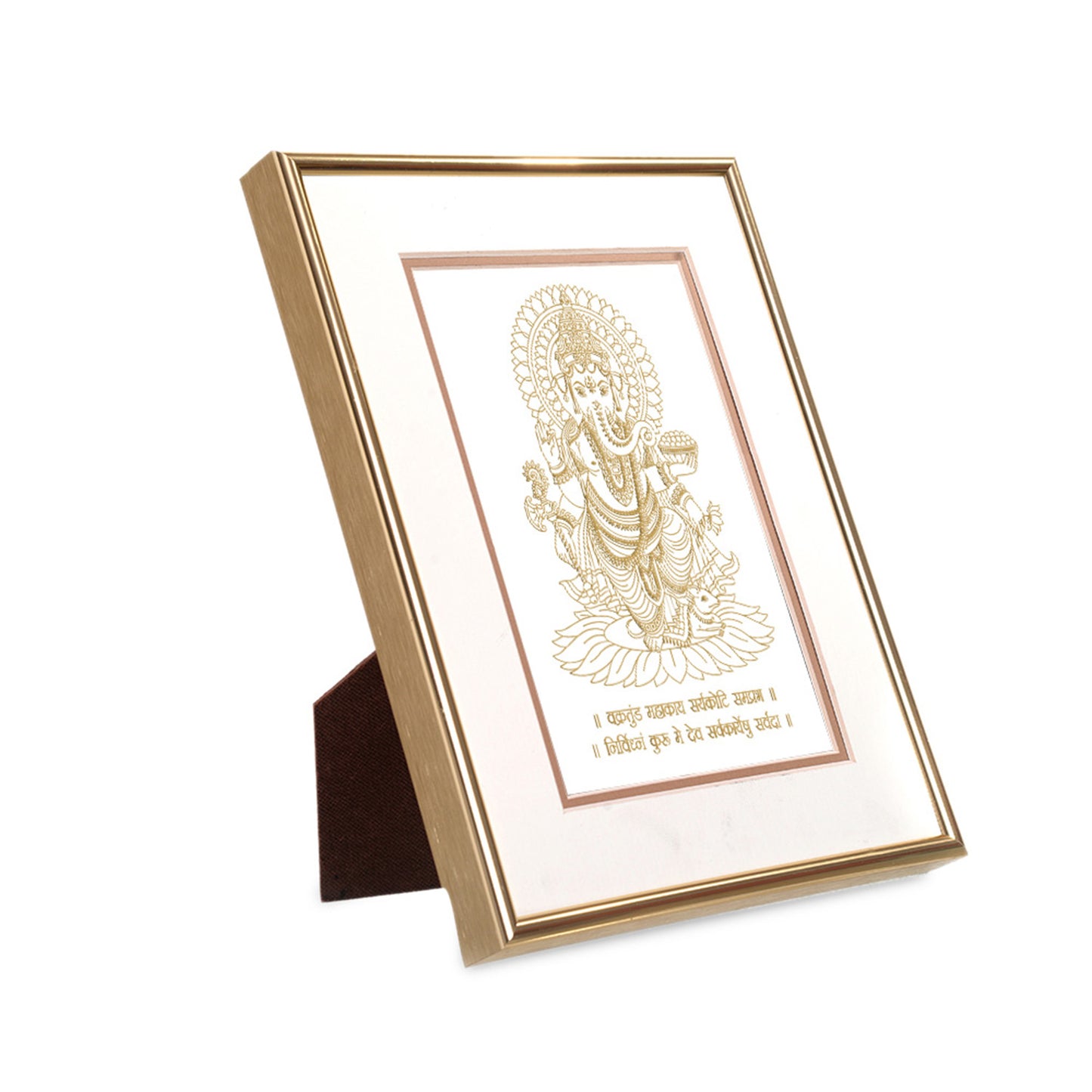 Golden Lord Ganesh Frame: Auspicious