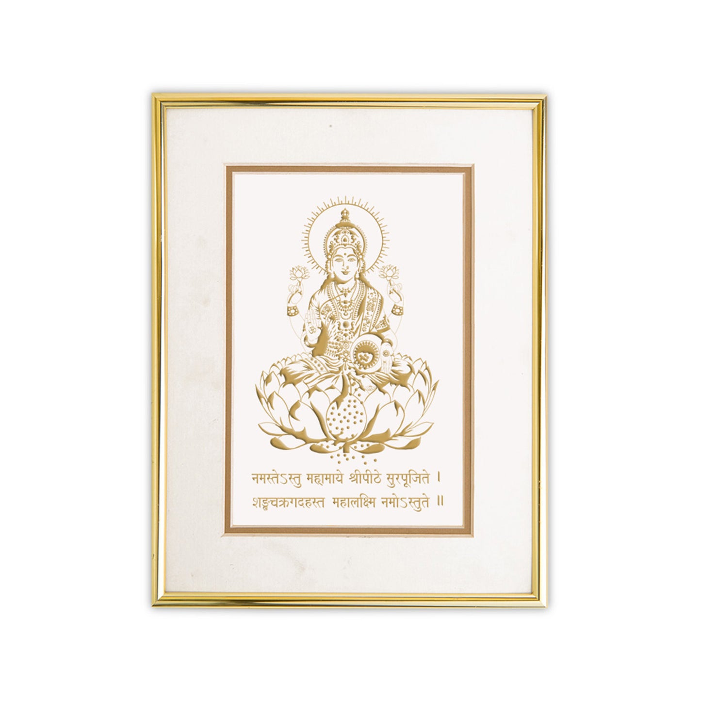 Golden Laxmi Frame: Prosperity And Luck