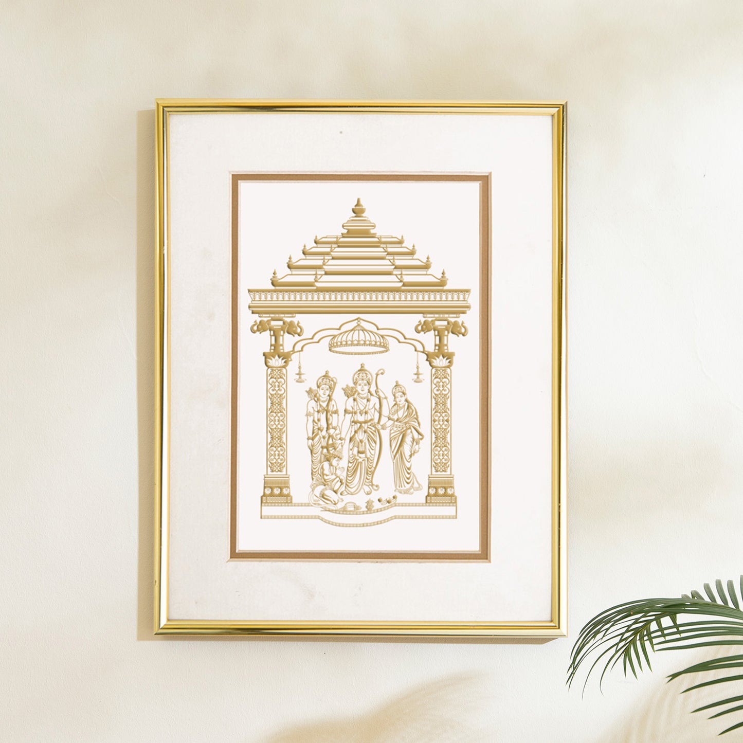 Divine Ram Darbar Frame: Golden Blessings