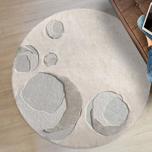 Pebble Effect Wool & Silk Carpet