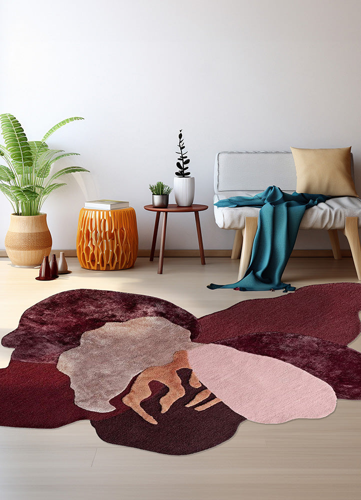 Modern Wool Canvas Wool & Silk Carpet