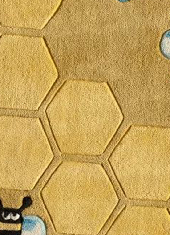 Honeycomb Design Wool Carpet