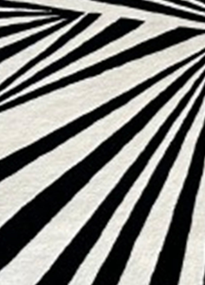 Chic Zebra Pattern Wool Carpet