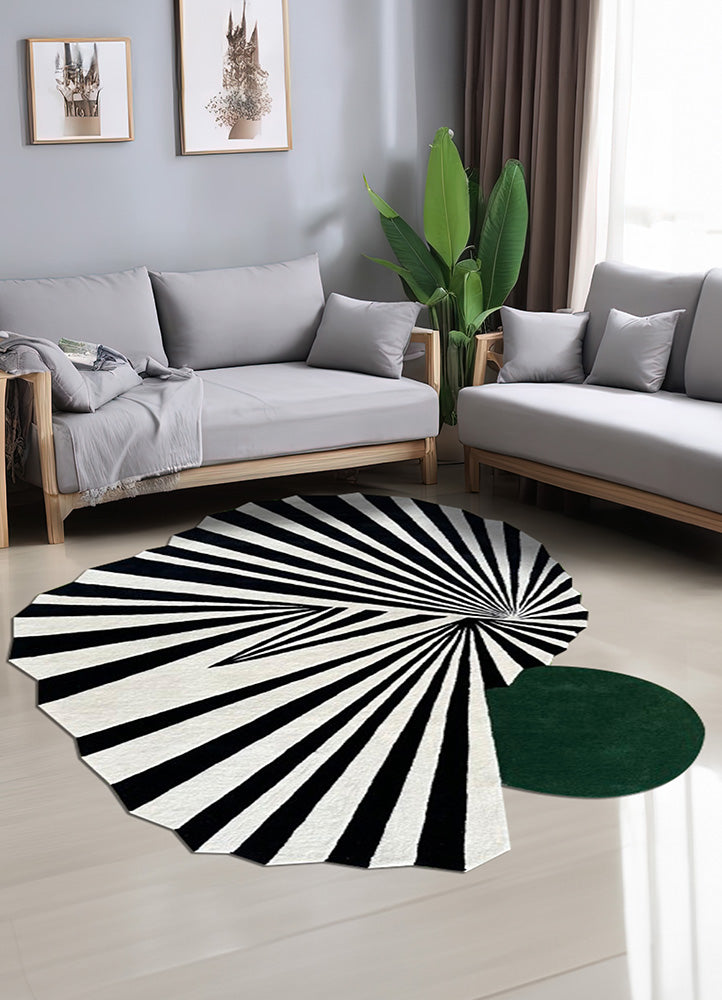 Chic Zebra Pattern Wool Carpet