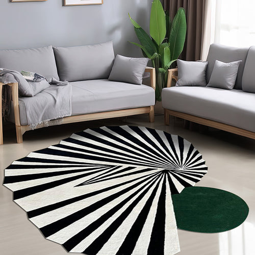 Chic Zebra Pattern Wool Carpet