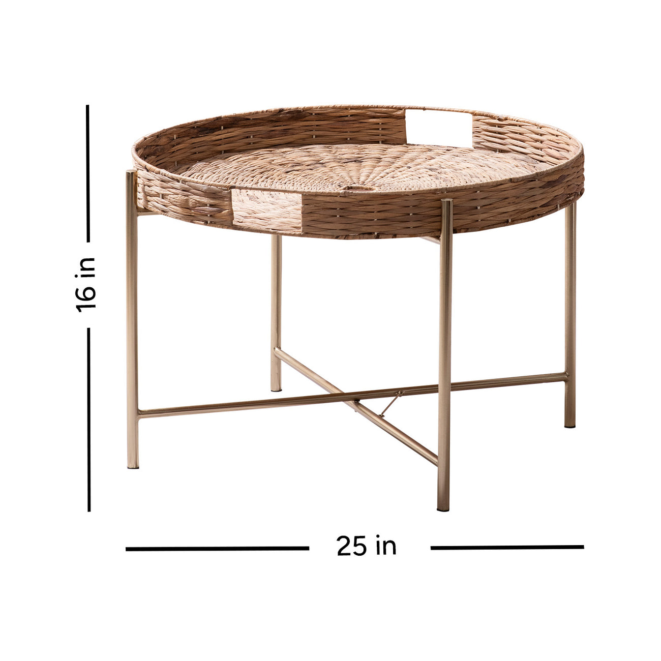 Luxurious Wicker Metal Center Table