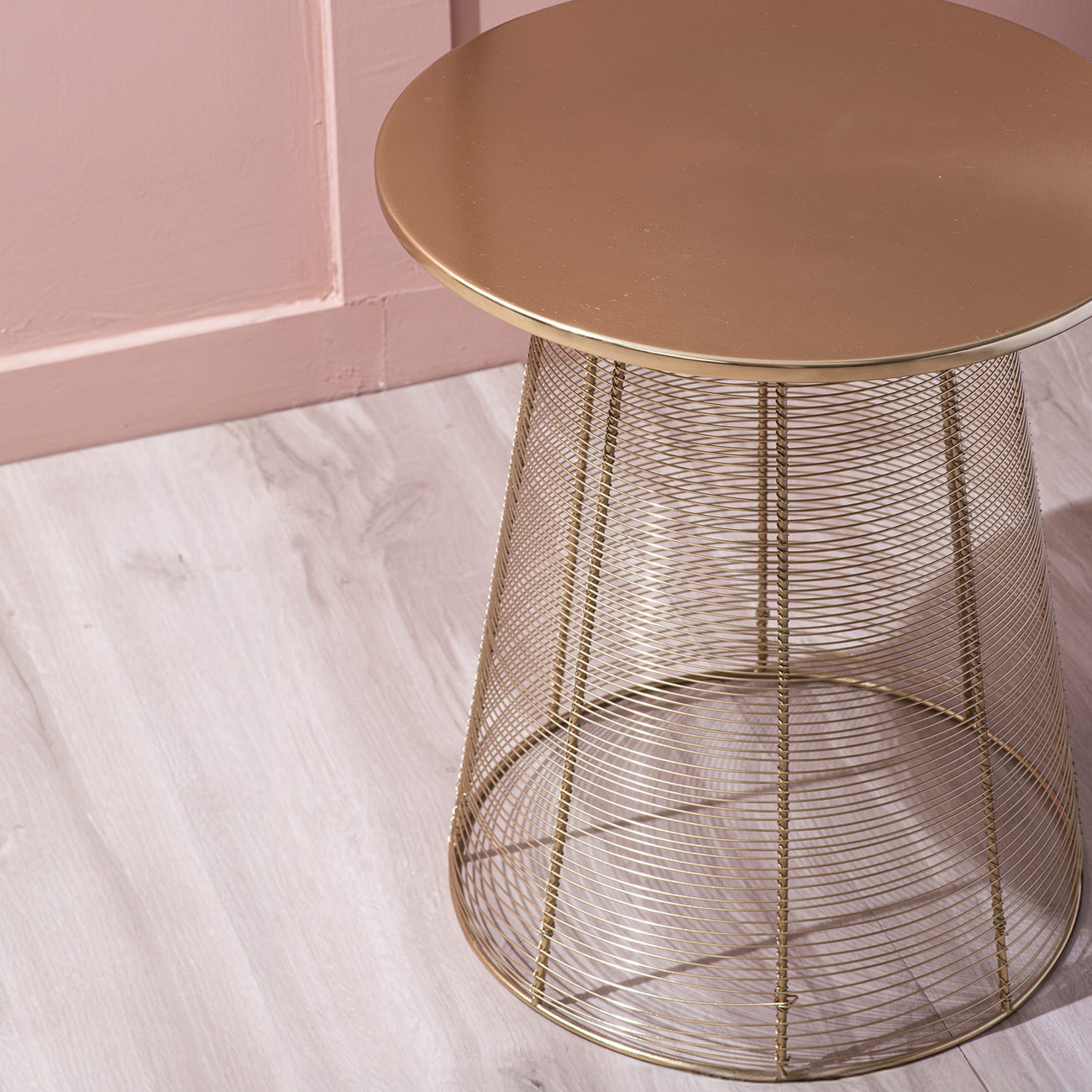 Premium Metal Mesh Side Table