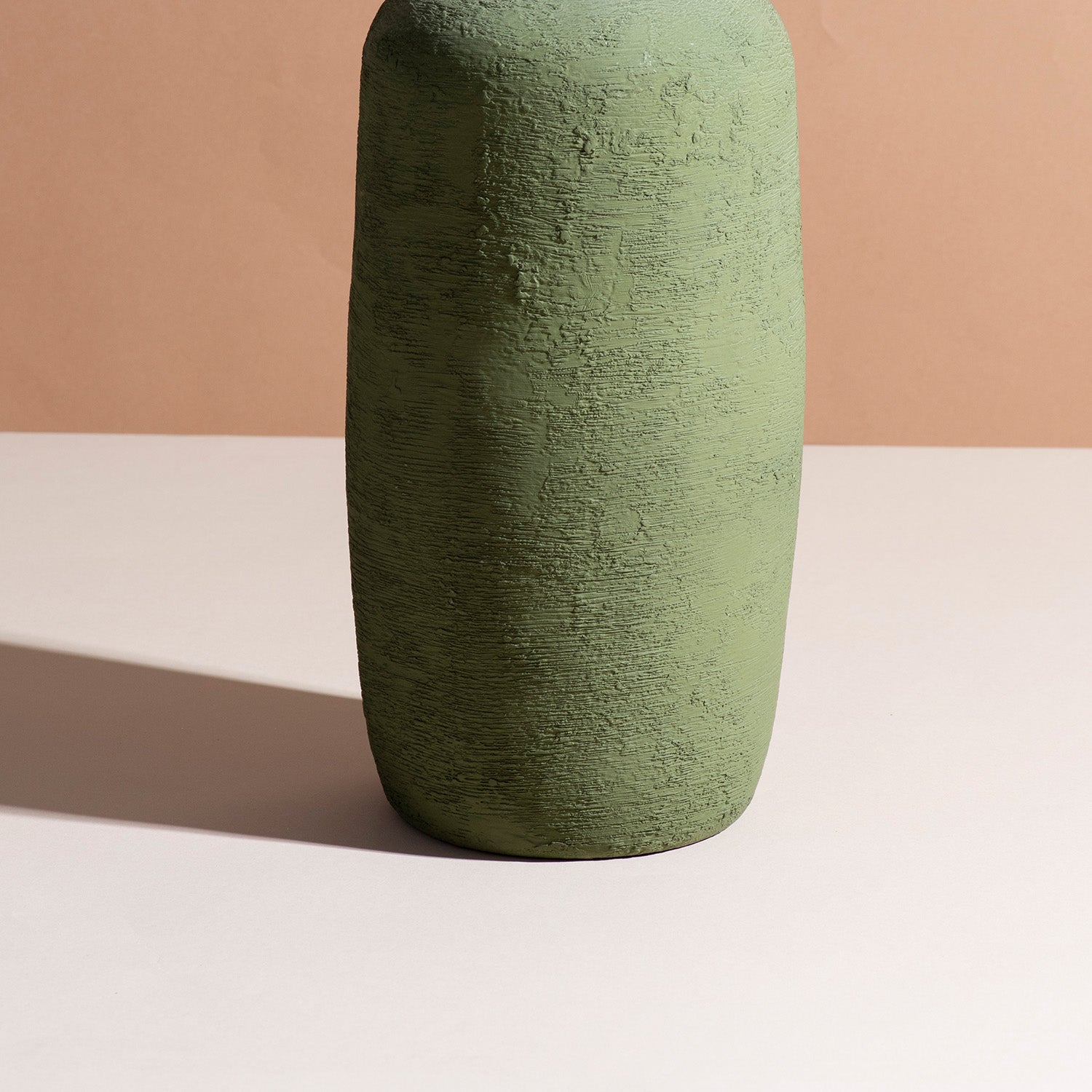 Sophisticated Sage Green Metallic Vase