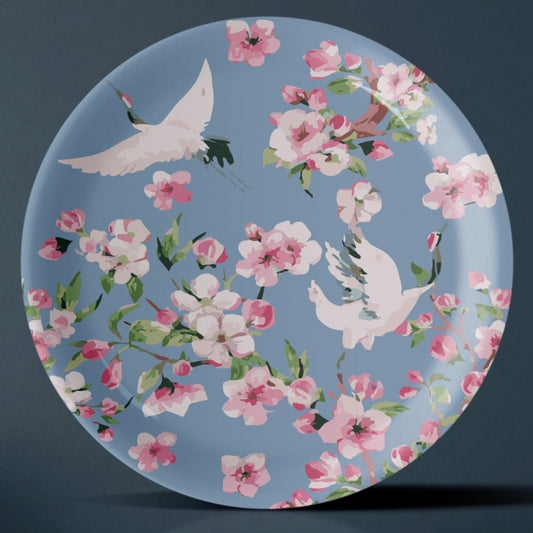 Victorian Flora Printed Wall Plate