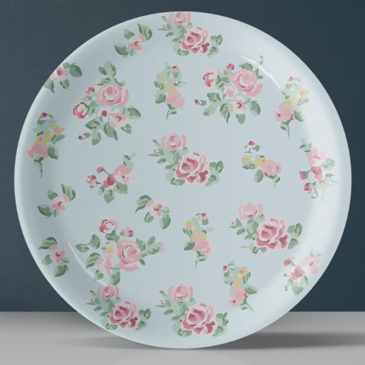 Victorian Floral Printed Wall Plate