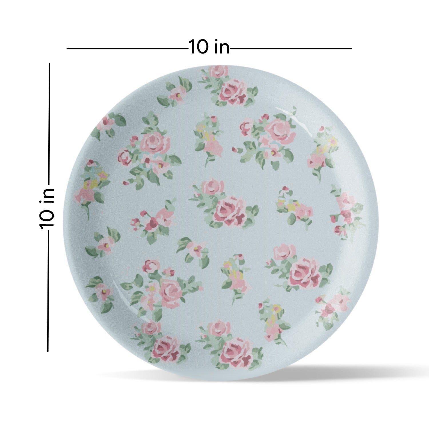 Victorian Floral Printed Wall Plate